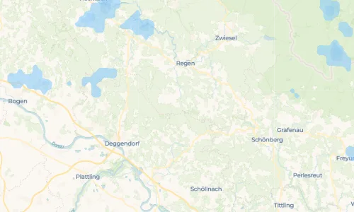 Regenradar Vorschaubild - Aktuelle Niederschläge in Seiboldsried vorm Wald und Umgebung