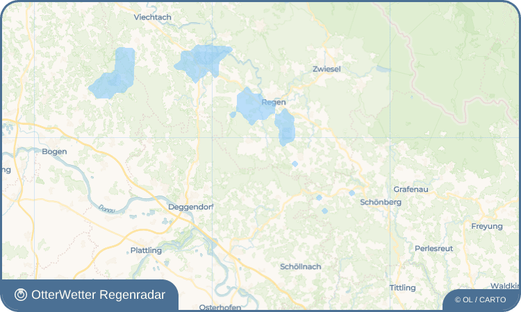OtterWetter Regenradar-Widget Seiboldsried vorm Wald