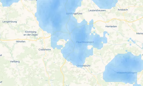 Regenradar Vorschaubild - Aktuelle Niederschläge in Seiderzell und Umgebung