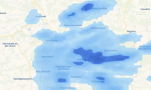 Regenradar-Vorschau: aktuelle Niederschläge in Seidmar und Umgebung
