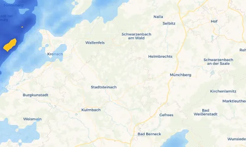 Regenradar Vorschaubild - Aktuelle Niederschläge in Seifersreuth und Umgebung