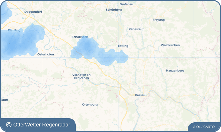 OtterWetter Regenradar-Widget Seining
