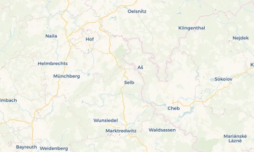 Regenradar Vorschaubild - Aktuelle Niederschläge in Selb-Plößberg und Umgebung
