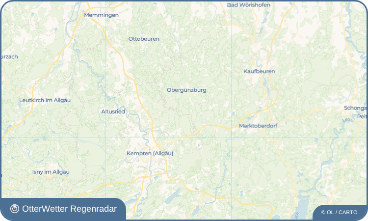 OtterWetter Regenradar-Widget Sellthüren