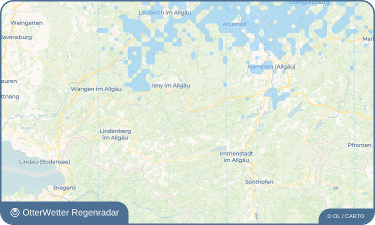 OtterWetter Regenradar-Widget Seltmans
