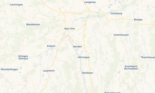Regenradar Vorschaubild - Aktuelle Niederschläge in Senden und Umgebung
