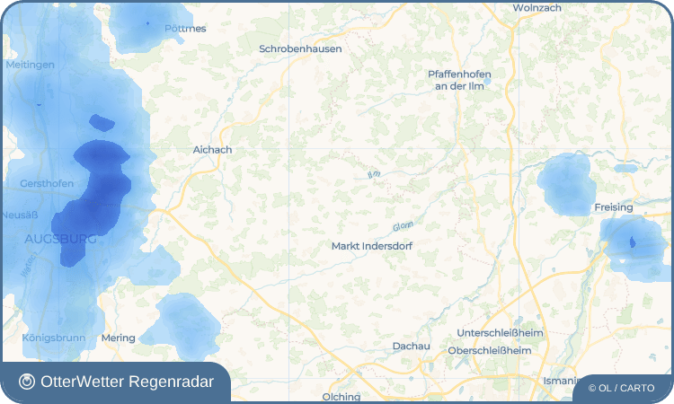 OtterWetter Regenradar-Widget Senkenschlag
