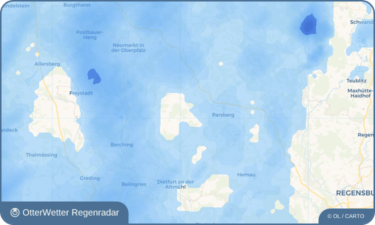 OtterWetter Regenradar-Widget Seubersdorf in der Oberpfalz
