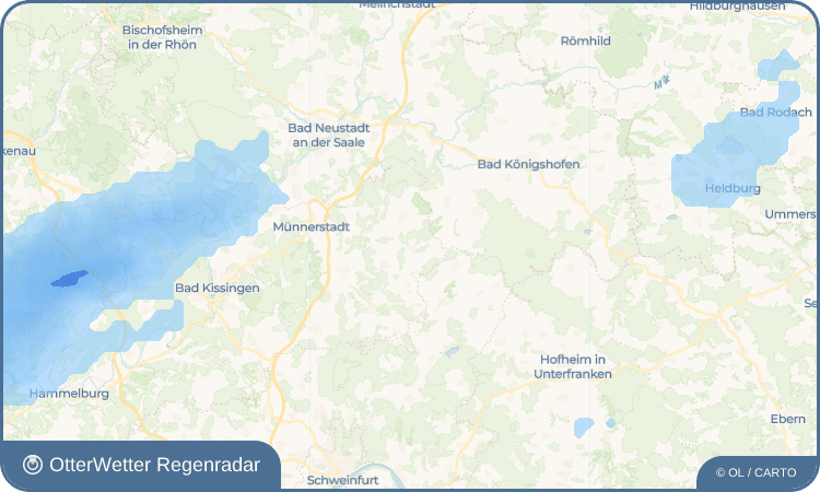 OtterWetter Regenradar-Widget Seubrigshausen
