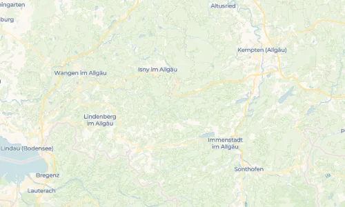 Regenradar Sibratshofen: aktuelle Niederschläge in Sibratshofen und Umgebung, Stand 25. Oktober 2026 um 7:55 Uhr
