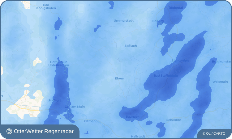 OtterWetter Regenradar-Widget Siegelfeld