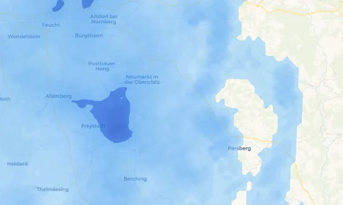 Regenradar Vorschaubild - Aktuelle Niederschläge in Siegenhofen und Umgebung