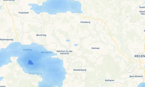Regenradar Vorschaubild - Aktuelle Niederschläge in Siegertshofen und Umgebung