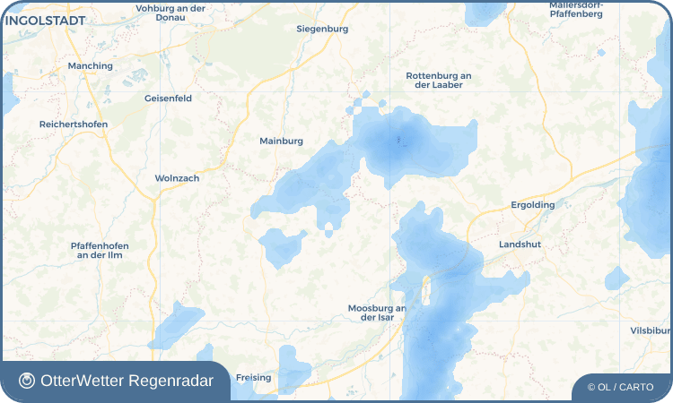 OtterWetter Regenradar-Widget Sielstetten