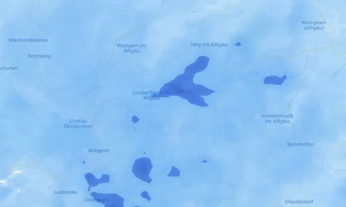 Regenradar Vorschaubild - Aktuelle Niederschläge in Simmerberg und Umgebung