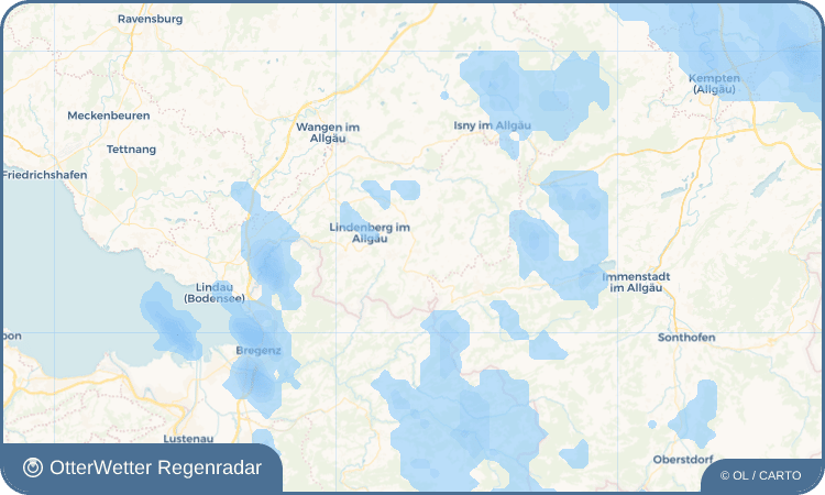 Widget-Vorschau für Simmerberg Wetter-Widget-Vorschau mit Vorhersagedaten für Simmerberg