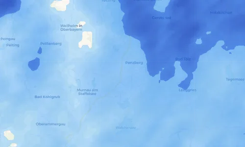 Regenradar Vorschaubild - Aktuelle Niederschläge in Sindelsdorf und Umgebung