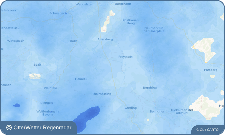 OtterWetter Regenradar-Widget Sindersdorf