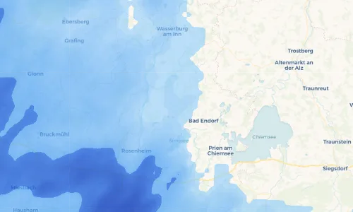 Regenradar Vorschaubild - Aktuelle Niederschläge in Söchtenau und Umgebung