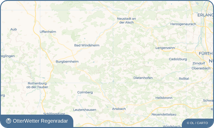 OtterWetter Regenradar-Widget Sondernohe