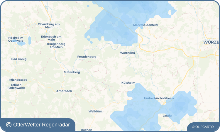 OtterWetter Regenradar-Widget Sonderriet