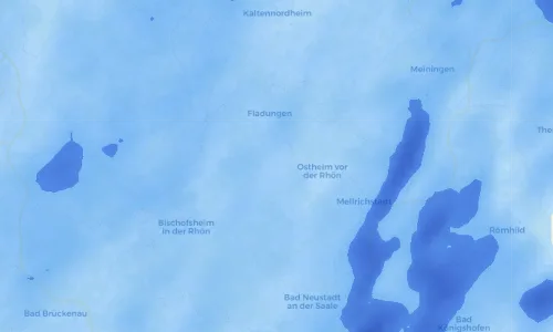 Regenradar Vorschaubild - Aktuelle Niederschläge in Sondheim vor der Rhön und Umgebung