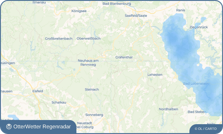 OtterWetter Regenradar-Widget Spechtsbrunn