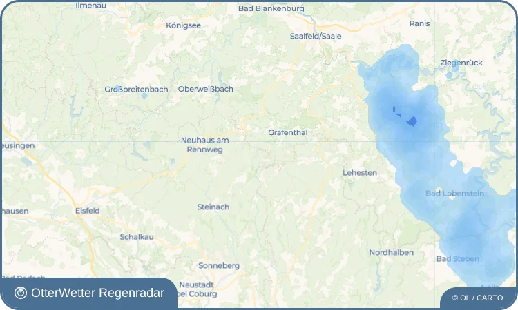 Wetter-Widget-Vorschau mit Vorhersagedaten für Spechtsbrunn