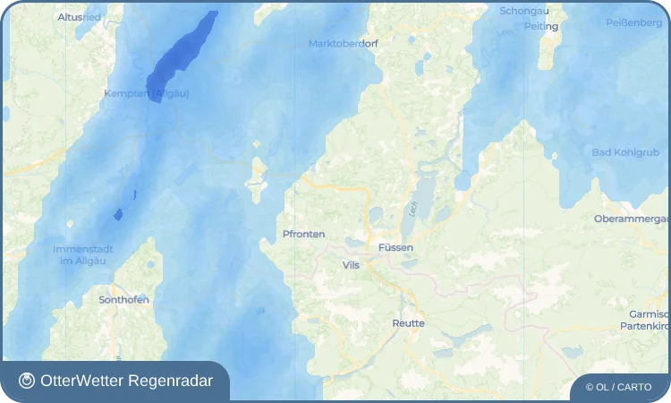 Wetter-Widget-Vorschau mit Vorhersagedaten für Speiden