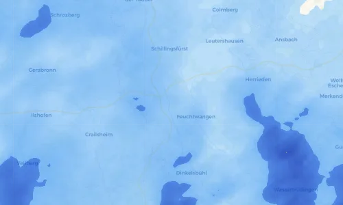 Regenradar Vorschaubild - Aktuelle Niederschläge in Sperbersbach und Umgebung