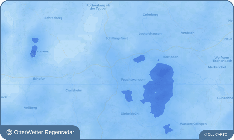 Widget-Vorschau für Sperbersbach Wetter-Widget-Vorschau mit Vorhersagedaten für Sperbersbach