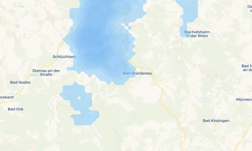 Regenradar Vorschaubild - Aktuelle Niederschläge in Staatsbad Brückenau und Umgebung