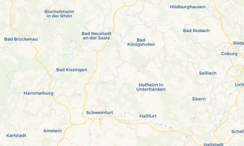 Regenradar Vorschaubild - Aktuelle Niederschläge in Stadtlauringen und Umgebung