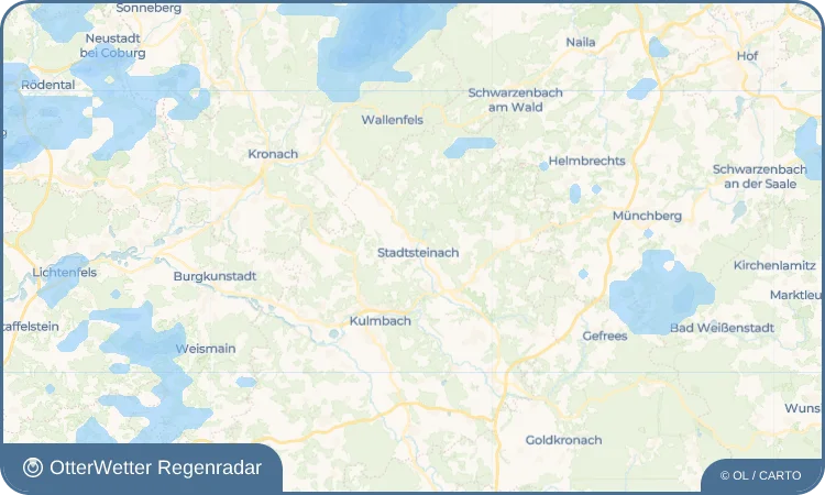 Wetter-Widget-Vorschau mit Vorhersagedaten für Stadtsteinach