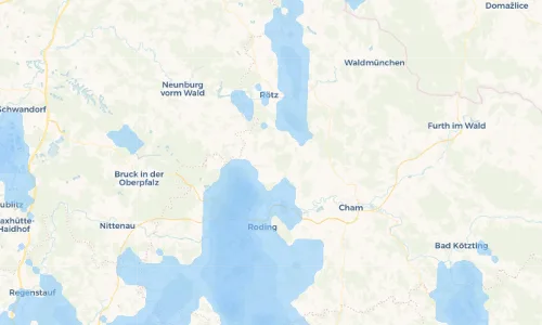 Regenradar Vorschaubild - Aktuelle Niederschläge in Stamsried und Umgebung