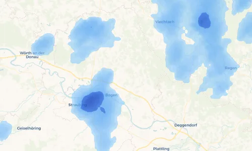 Regenradar Vorschaubild - Aktuelle Niederschläge in Starzenberg und Umgebung