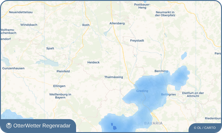 Widget-Vorschau für Stauf Wetter-Widget-Vorschau mit Vorhersagedaten für Stauf