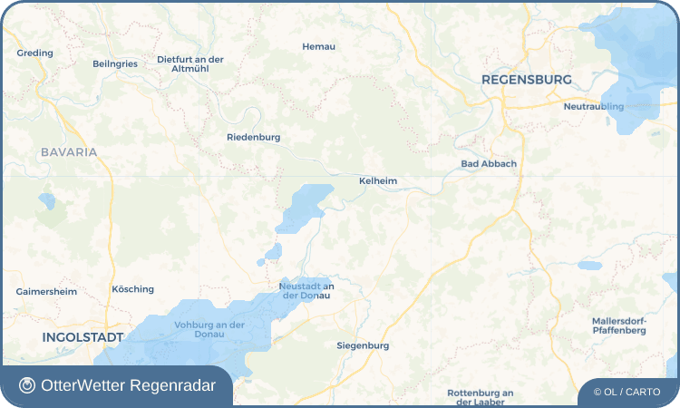 OtterWetter Regenradar-Widget Stausacker