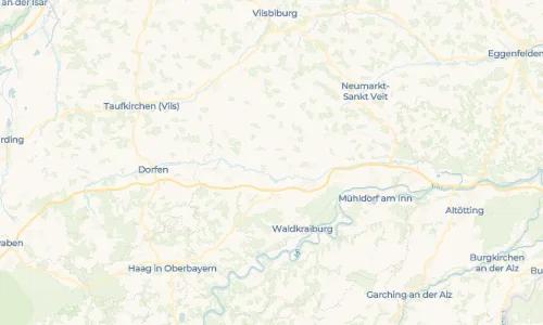 Regenradar Stefanskirchen: aktuelle Niederschläge in Stefanskirchen und Umgebung, Stand 22. Oktober 2026 um 13:00 Uhr