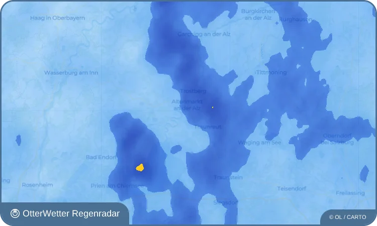Wetter-Widget-Vorschau mit Vorhersagedaten für Stein an der Traun
