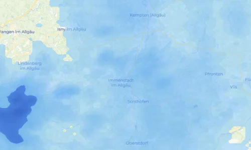 Regenradar Vorschaubild - Aktuelle Niederschläge in Stein im Allgäu und Umgebung