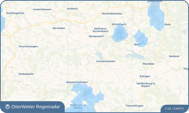 OtterWetter Regenradar-Widget Steinabühl