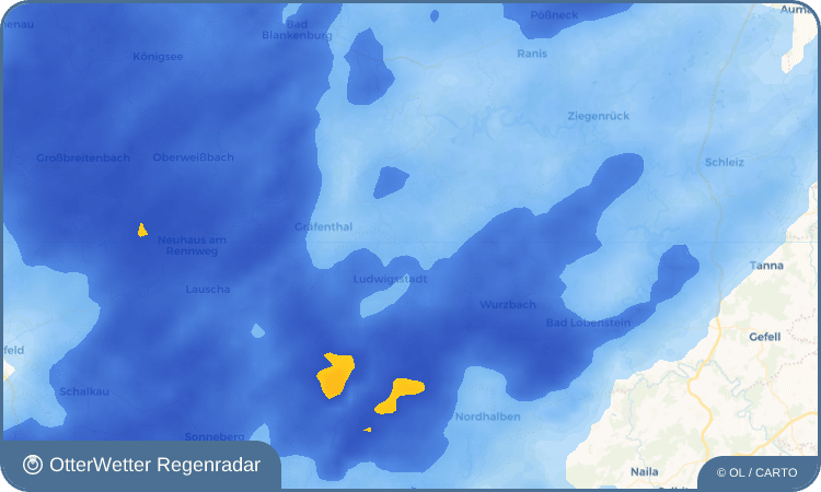 OtterWetter Regenradar-Widget Steinbach an der Haide