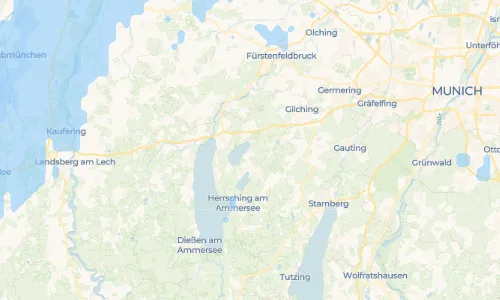 Regenradar-Vorschau: aktuelle Niederschläge in Steinebach am Wörthsee und Umgebung
