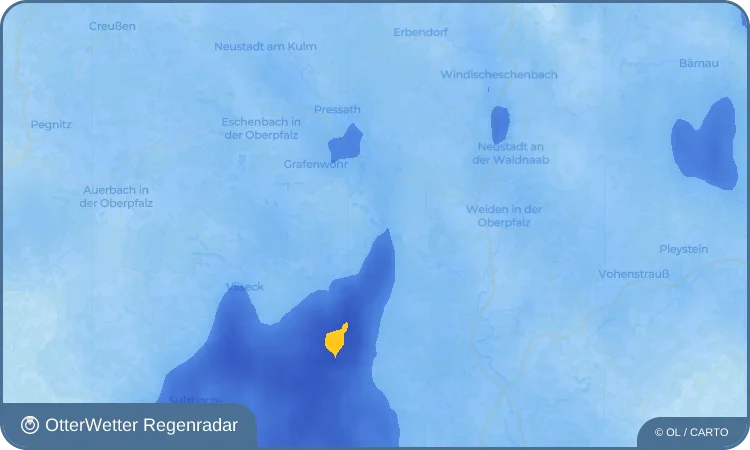 Widget-Vorschau für Steinfels Wetter-Widget-Vorschau mit Vorhersagedaten für Steinfels