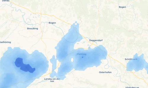 Regenradar Vorschaubild - Aktuelle Niederschläge in Steinfürth und Umgebung