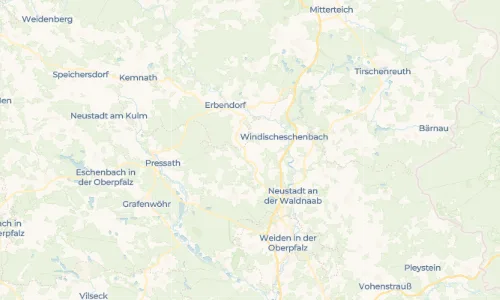 Regenradar Vorschaubild - Aktuelle Niederschläge in Steinreuth und Umgebung