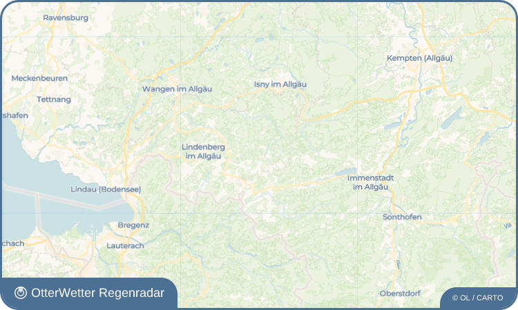 OtterWetter Regenradar-Widget Stiefenhofen