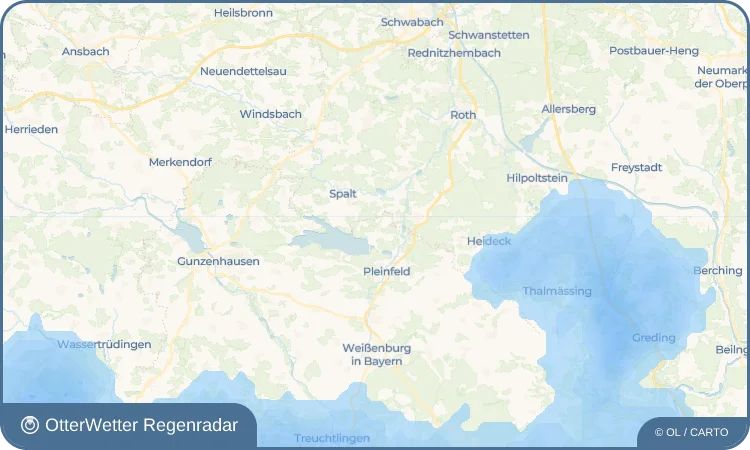 Widget-Vorschau für Stirn Wetter-Widget-Vorschau mit Vorhersagedaten für Stirn