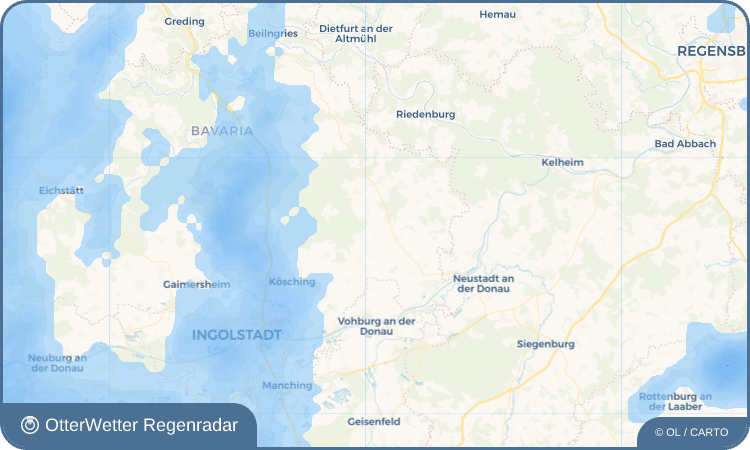 OtterWetter Regenradar-Widget Stockau
